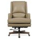 Wright Beige Leather Upholstered Swivel Tilt Executive Chair