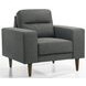 Vale Gray Upholstered Accent Chair