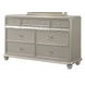 B0846J Silver 7 Drawer Dresser
