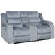 Willow Gray 75" Console Loveseat with Dual Recliner