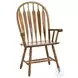 Classic Oak Chestnut Large Arrow Back Arm Chair