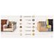 Haworth Saddle Leather Living Room Set with Nailhead Trim
