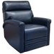 Corbyn Shoreham Blue Leather Power Recliner with Power Headrest and USB Charging