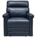 Corbyn Shoreham Blue Leather Power Recliner with Power Headrest and USB Charging