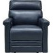 Corbyn Shoreham Blue Leather Power Recliner with Power Headrest and USB Charging