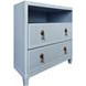 Corine Light Blue Rectangular Side Table