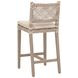 Costa Beige Performance Fabric Outdoor Counter Height Stool