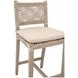 Costa Beige Performance Fabric Outdoor Counter Height Stool