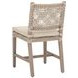 Costa Beige Performance Fabric Outdoor Dining Chair Set of 2