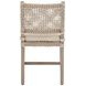 Costa Beige Performance Fabric Outdoor Dining Chair Set of 2