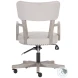 Touhy Cream And Pewter Office Arm Chair