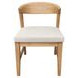 Cove White Upholstered Wood Back Side Chair Set of 2