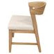 Cove White Upholstered Wood Back Side Chair Set of 2