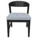 Cove Gray Upholstered Wood Back Side Chair Set of 2
