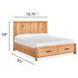 Highridge Honey Wheat California King Storage Panel Bed