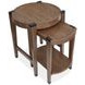 Kaysen Wallaby and Matte Black Round Nesting End Table