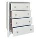 Cassie White 4 Drawer Chest