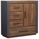 Jensen Tavern Brown and Gray 4 Drawer Door Chest