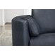 Radius Vintage Navy Leather Swivel Glider Power Recliner with USB Charging