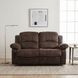 Cranley Dark Brown 63" Double Reclining Loveseat