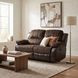 Cranley Dark Brown 63" Double Reclining Loveseat