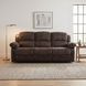 Cranley Dark Brown 83" Double Reclining Sofa