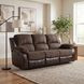 Cranley Dark Brown 83" Double Reclining Sofa