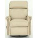 Crews Cashmere Stone Leather Swivel Glider Recliner