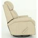 Crews Cashmere Stone Leather Swivel Glider Recliner