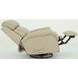 Crews Cashmere Stone Leather Swivel Glider Recliner