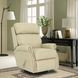 Crews Cashmere Stone Leather Swivel Glider Recliner