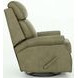 Crews Oasis Olive Leather Swivel Glider Recliner