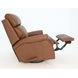 Crews Dobbs Saddle Leather Swivel Glider Recliner with Nailhead Trim