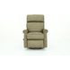 Crews Oasis Olive Leather Swivel Glider Recliner with Nailhead Trim