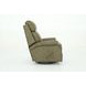 Crews Oasis Olive Leather Swivel Glider Recliner with Nailhead Trim