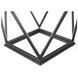 Conner Black And White Marble Top Square End Table