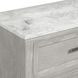 Fiona White and Mist Gray 6 Drawer Marble Top Dresser