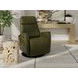 Relax Crown Martini Olive Leather Large Glider Power Recliner with Magnetic Charger