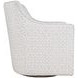 Barrett Beige Upholstered Swivel Accent Armchair