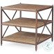 Details Nob Oak Veneers And Bronze Hill Chairside Table