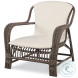 Simone Mink Grey And Flax Lounge Chair