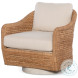 Pompano Natural And Flax Swivel Lounge Chair