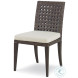 Litchfield Mink Grey And Flax Side Chair