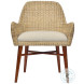Ingenue Wicker Weave And Flax Arm Chair