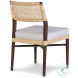 Caribe Natural And Flax Upholstery Dining Side Chair