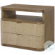 Cruz Warm Natural 2 Drawer Nightstand