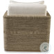 Tessuto Triza And Beige Swivel Lounge Chair