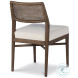 Caribe Triza And Flax Upholstery Dining Side Chair