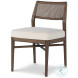 Caribe Triza And Flax Upholstery Dining Side Chair