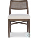 Caribe Triza And Flax Upholstery Dining Side Chair